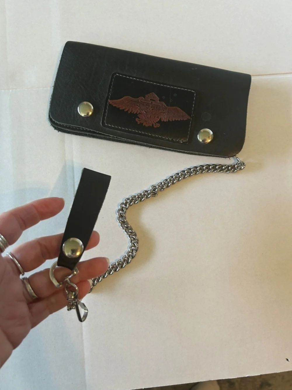 FREEDOM MACHINE VINTAGE CYCLES MOTORCYCLE BIKER WALLET